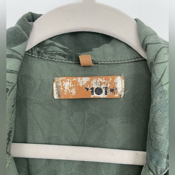 TOPSHOP Green Gray Classic Style Romper Jumpsuit - Picture 7 of 9